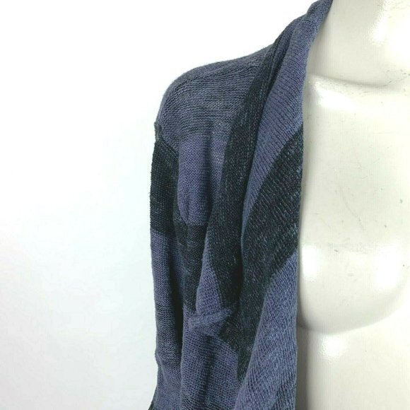 Habitat Linen Cotton Open Front Knit Cardigan - Picture 6 of 12